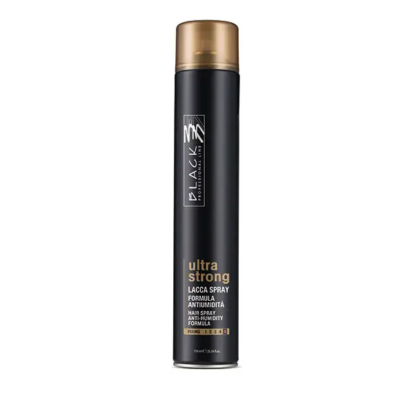 Black professional lak za kosu ultra strong 750ml
