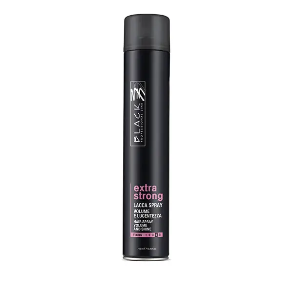 Black professional lak za kosu extra strong 750ml