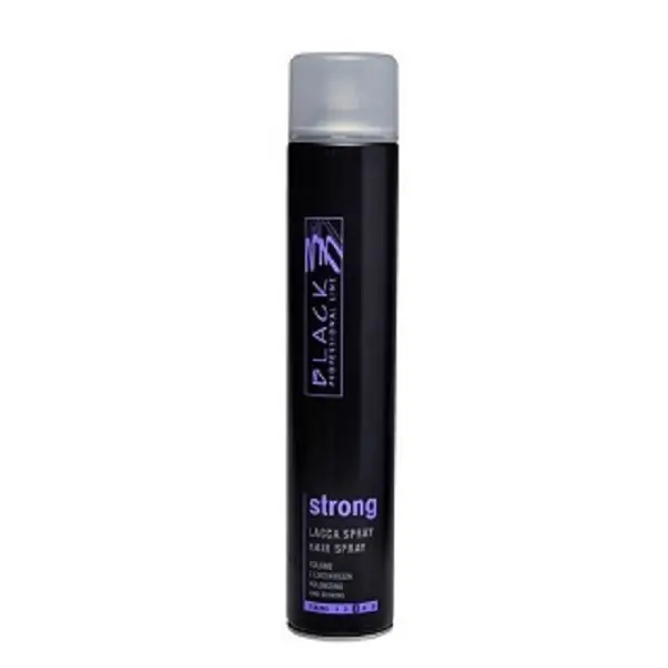 Black professional lak za kosu strong 750ml