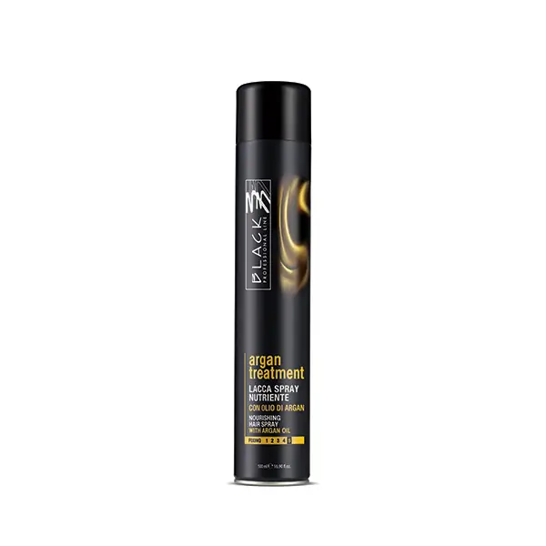 Black professional lak za kosu argan 500ml