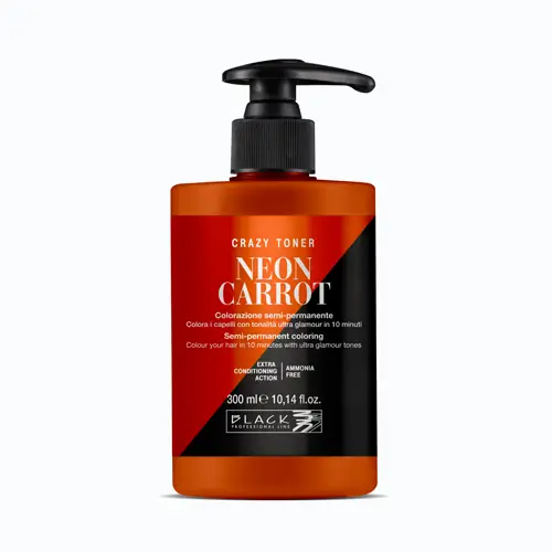 Black Professional Neon Carrot Crazy Toner 300ml