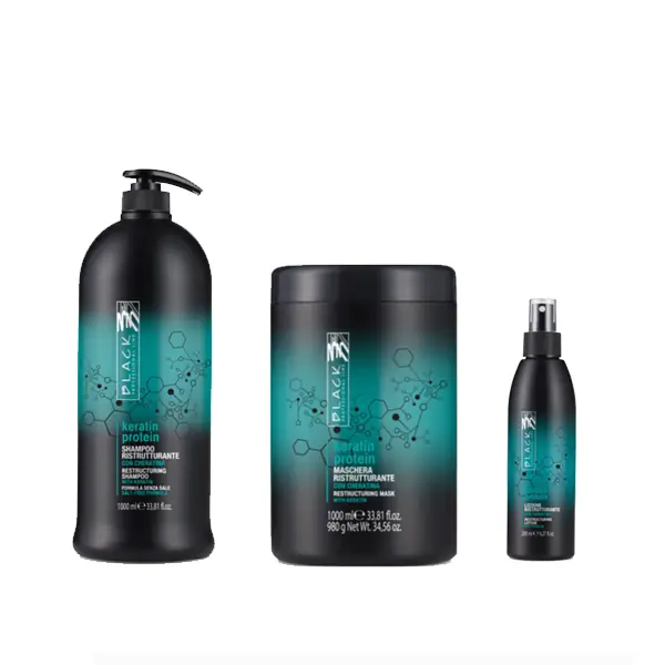 Black professional keratin protein - Tretman za regeneraciju i hidrataciju - Kolekcija 1000ml