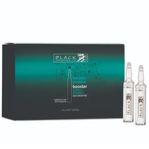 Black professional keratin protein ampule 10mlx12